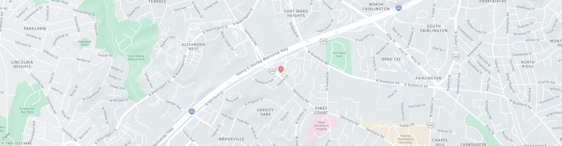 Location Map: 4660 Kenmore Ave Alexandria, VA 22304
