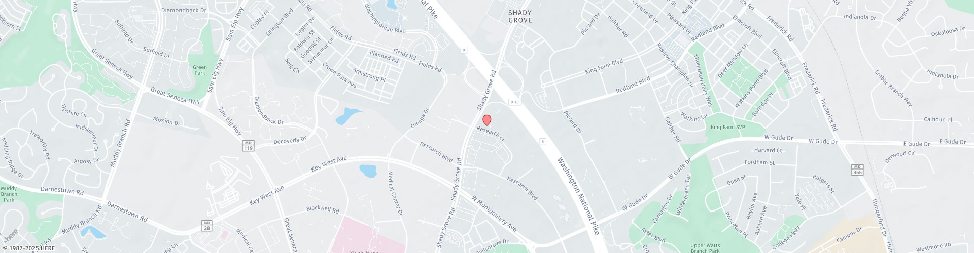 Location Map: 15245 Shady Grove Rd Rockville, MD 20850