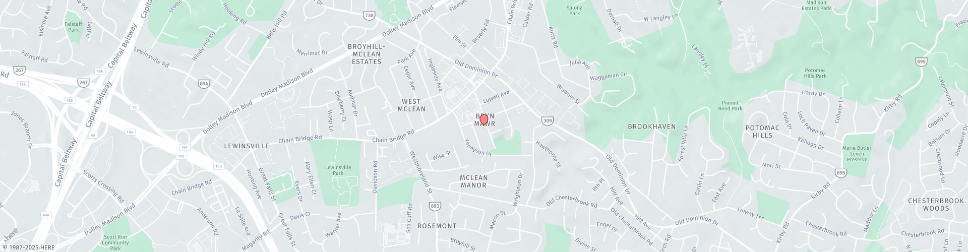 Location Map: 6801 Whittier Ave McLean, Virginia 22101